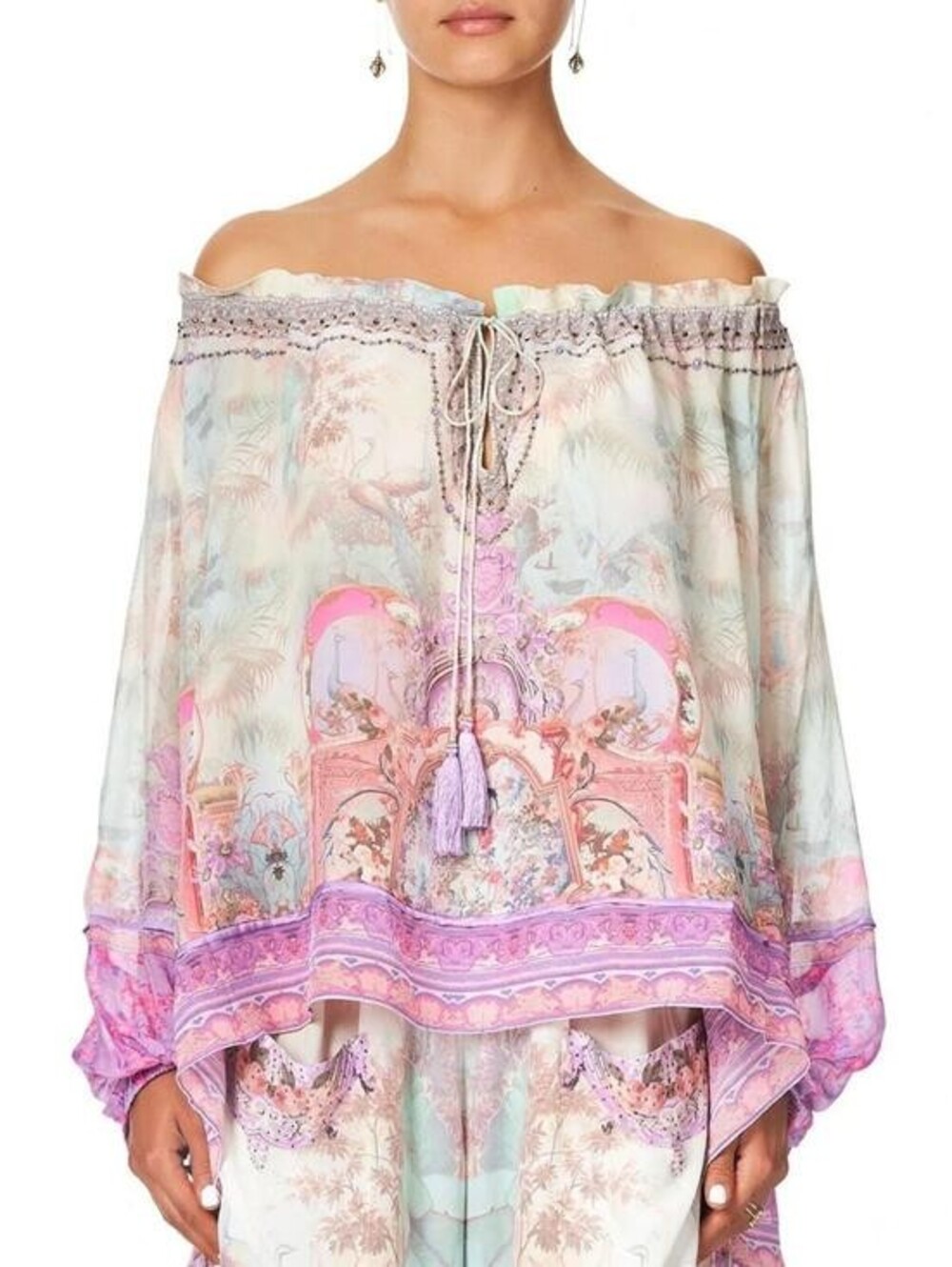 Camilla Electron Libre Off The Shoulder Blouse Size XS